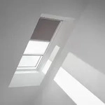 VELUX Verdunkelungs-Rollo Duo DFD FK04 4577S Taupe/Wei&szlig;, alu