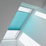 VELUX Plissee manuell FHL CK02 1259SWL Hellbeige, Schiene wei&szlig;