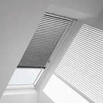 VELUX Jalousie manuell PAL M06 7057SWL Silber, Schiene wei&szlig;