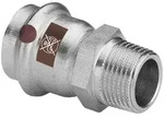 Viega &Uuml;bergangsst&uuml;ck Temponox 1711 42 mm x R 1 1/2, Stahl, nicht rostend,