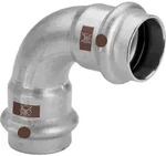 Viega Bogen Temponox 1716 35 mm, 90Grad, Stahl, nicht rostend, SC-Contur