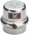 Viega Kappe Temponox 1756 22 mm, Stahl nicht rostend, SC-Contur