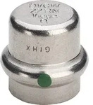 Viega Sanpress Inox 2356 Kappe 28mm ,Edelstahl 452889