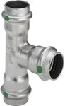 Viega Sanpress Inox 2318 T-St&uuml;ck Reduziert 22 x 15 x 22mm ,Edelstahl 435936
