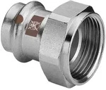 Viega Anschlussverschraubung Temponox 1763 28 mm x G 1, Stahl, nicht rostend,