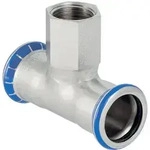 Geberit T-St&uuml;ck mit Innengewinde Mapress 76,1 mm x Rp 3/4, mit Innengewinde,
