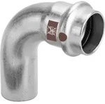 Viega Bogen Temponox 1716.1 54 mm, 90Grad, Stahl, nicht rostend, Einsteckende,