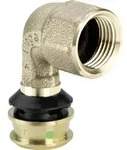 Viega Raxofix 5314.11 &Uuml;bergangsbogen 90 Grad 20 x 1/2 IG ,Siliziumbronze 646110