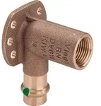 Viega Sanpress 2225 Wandscheibe 15 x 1/2 IG x 45 ,Siliziumbronze 116552