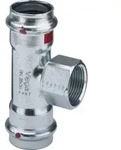 Viega Prestabo 1117.2 T-St&uuml;ck mit IG 15 x 1/2 x 15 ,Stahl unlegiert, verzinkt...