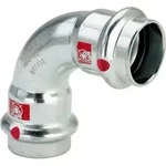Viega Prestabo 1116 Bogen 90 Grad 28 mm ,Stahl unlegiert, verzinkt 558154