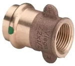 Viega Sanpress 2212.3 &Uuml;bergangsst&uuml;ck 15 x 1/2 IG ,Siliziumbronze 287016