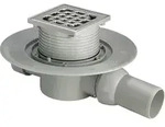 Viega Badablauf 4935.1 in 40x50mm Kunststoff grau