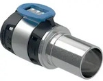 Geberit &Uuml;bergang mit Einschubende FlowFit auf Mapress Edelstahl, &Oslash; 20 x 18 mm