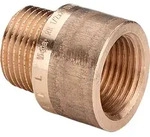 Viega Rotguss-Gewindeverbinder 3525 Verl&auml;ngerung 3/4 x 50 mm ,Rotguss oder