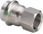 Viega Sanpress Inox 2312 &Uuml;bergangsst&uuml;ck 22 x 1 IG ,Edelstahl 436636