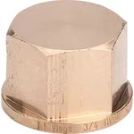Viega Rotguss-Gewindeverbinder 3301 Kappe 3/4 ,Rotguss oder Siliziumbronze...