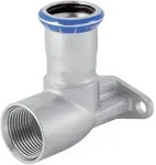 Geberit Anschlusswinkel abgesetzt Mapress 90&deg;, Edelstahl, 18 mm x Rp 1/2 33425