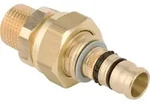 Geberit Mepla &Uuml;bergangsverschraubung mit AG 50 mm x R 1 1/2, Rotguss 606590005