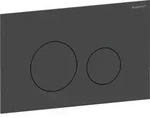 Geberit Sigma40 Bet&auml;tigungsplatte, rund, 2-Mengen-Sp&uuml;lung: Platte, Taste: schwarz