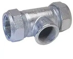 Gebo Ausgleichsverschraubung aus Temperguss T Serie 150 f&uuml;r Stahlrohr T-Stueck,