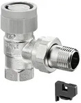 Oventrop Thermostatventil Baureihe AQ DN 10, Eck, stufenlose Voreinstellung