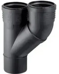 Geberit Parallelabzweig Silent PP DN 110/110, 45&deg;, schalloptimiert 390557141