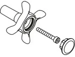 hansgrohe Griff Axor Montreux 2-Griff Waschtischarmatur warm/kalt chrom
