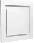 Kermi Zu-/Abluftdurchlass x-well SEA302 NW 125mm, 260x260x12mm, w, quadr. a Met.