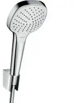 Hansgrohe Brausehalterset Croma Select E Vario wei&szlig;/chrom, mit Brauseschlauch...