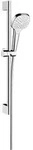 hansgrohe Brauseset Croma Select E Vario mit 65cm Brausestange EcoSmart Unica Croma,