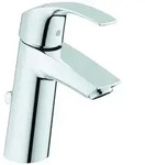GROHE Waschtisch-Einhebelmischer Eurosmart chrom, M-Size, mit Ablaufgarnitur, mit