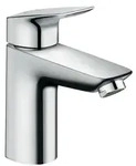 hansgrohe Waschtisch-Einhebelmischer Logis 100 mit Ablaufgarnitur, chrom