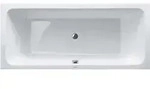 Duravit Rechteck-Badewanne D-Code wei&szlig;, 180 x 80 cm, Zentraler Ablauf
