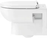 Duravit Wand-WC Set No. 1 m Sitz u Befest. Durafix, we, riml.