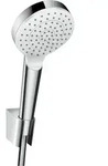 hansgrohe Brausehalterset Crometta 1250 mm Brauseschlauch, wei&szlig;/chrom