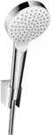 Hansgrohe Brause-Set Crometta EcoSmart 9 l/min, wei&szlig;/chrom, Brauseschlauch,...