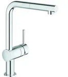 GROHE Sp&uuml;ltisch-Einhebelmischer Minta 1/2"", L-Auslauf, herausziehbarer Mousseur,