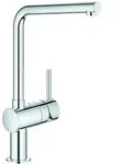 GROHE Sp&uuml;ltisch-Einhebelmischer Minta 1/2"", L-Auslauf, chrom