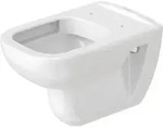 Duravit Wand-Tiefsp&uuml;l-WC Set D-Code mit WC-Sitz, Rimless, Durafix, wei&szlig;