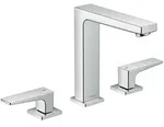 Hansgrohe Waschtisch-3-Loch-Armatur Metropol 160, Ausladung 152 mm, Push-Open