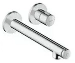 hansgrohe Fertigset Axor Uno Select chr, UP-WT-EHM, Ausladung 220mm