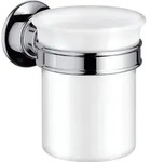 Hansgrohe Glashalter Axor Montreux Wandmontage, Keramik, Halter Metall, chrom