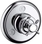 hansgrohe Fertigmontageset Axor Montreux DN 20, chrom, 4-Wege-Umstellung,...