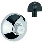 GROHE UP-Ventil-Oberbau 19840, T: 20-80mm Steckschl&uuml;ssel, chrom