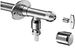 SCHELL Au&szlig;enarmatur POLAR II DN 15, frostsicher, mattchrom, Installationsbausatz,