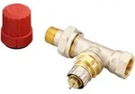 Danfoss Ventilgeh&auml;use RA-N, Durchgang, 15, R 1/2"", matt vernickelt