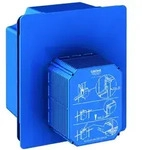 GROHE Urinal-Rohbauset Rapido U f&uuml;r manuelle Bet&auml;tigung oder IR-Elektronik...