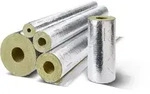 ROCKWOOL Heizungsrohrschale 800, a 1 m 40 mm 42/40 mm, Alu-Folie