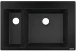 hansgrohe Einbausp&uuml;le S510-F635 770x510mm, 1 Haupt- und Zusatzbecken,...